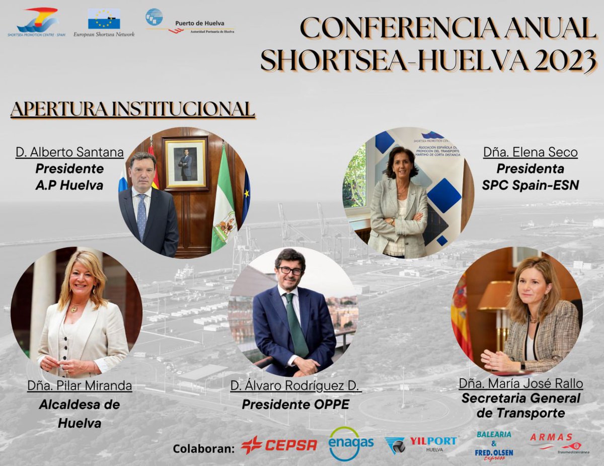APHuelva's tweet photo. Además, contaremos con Elena Seco #ANAVE, recientemente reelegida como presidenta de SPC Spain, con Álvaro Rodríguez Dapena, presidente de @PuertosEstado, y María José Rallo, Secretaria General de Transportes @mitmagob

Inscríbete ✍️ https://t.co/xvqnJ1weG4 https://t.co/mDz6wvtBPN