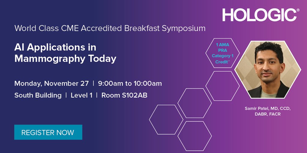 Hologic's tweet image. 📢 The countdown to #RSNA2023 has begun! Don't miss out on our incredible lineup of expert speakers in medical education sessions, discussing groundbreaking technology advancements in women's health. Join us for our exclusive sessions!

#Hologic #BreastHealth #Radiology