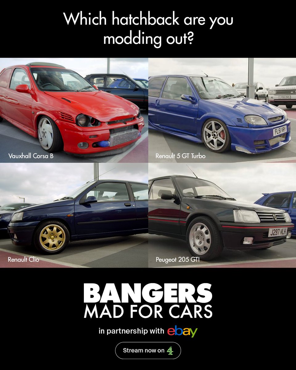 Which Hatchback really reigns supreme? Tune in the latest episode of Bangers on @channel4 to settle the debate ⚖️🍿