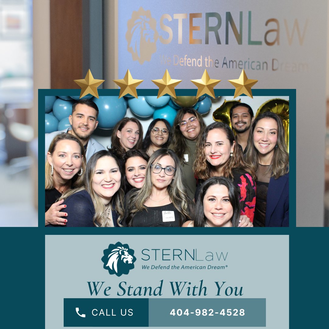 STERNLawLLC's tweet photo. "I was very hesitant to start the process of becoming a US citizen, but when I contacted the team at STERN Law, I knew I had made the right choice; they were with me every step of the way and made things less stressful, now a proud US citizen, I would highly recommend them!" https://t.co/D5xC3BzZcW