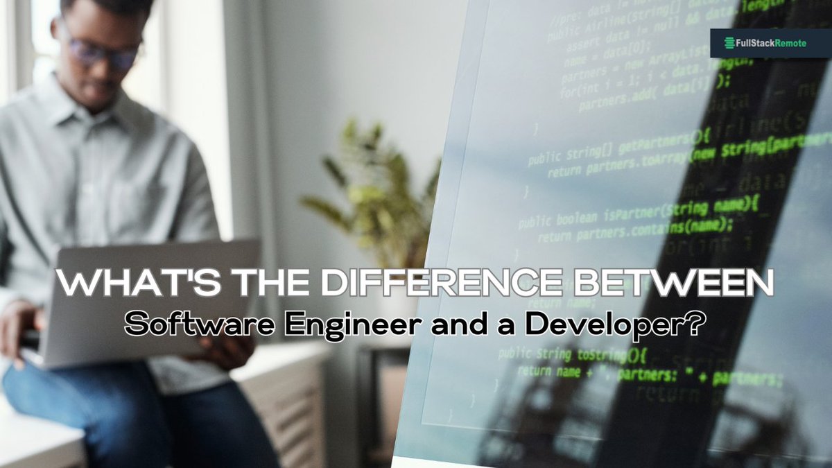 FSRemote's tweet photo. Some say it's all about the titles; others argue it's about the skills and responsibilities. 

Share your thoughts below, and let's start a discussion! 🗣️💭

Register here 👉 https://t.co/qGxj6m8C7C

#SoftwareEngineer #Developer #TechTalk #FullStackRemote https://t.co/1ue5PIWRBG