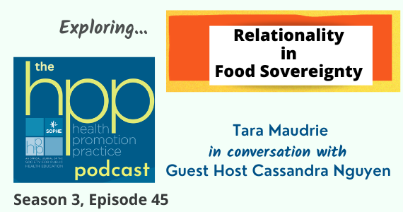 LIsten in for a rich discussion of  "Food Security and Food Sovereignty: The Difference Between Surviving and Thriving " in our latest episode: hpp.pub/podRelationali…

From our new #IndigenousFoodSovereignty Focus Issue: hpp.pub/47dE3Uo

<a href="/CHERArizona/">Center for Health Equity Research</a> <a href="/vbbjernigan/">Valarie Blue Bird</a>