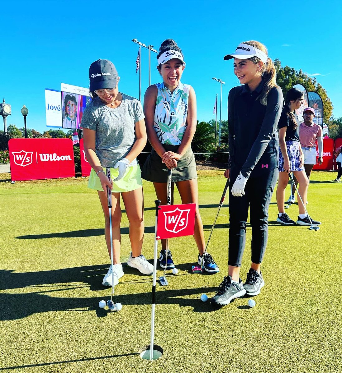 nb3jgnc's tweet photo. The @wilsongolf #longputt contest qualifiers are under way! The girls have a chance to qualify all day long in advance of the #finals this evening #underthelights at the #NB3 @pkbgirlstour #JGNC.
#wilsongolf #shortpart4 #pkbgt #epicgolfclub #juniorgolfhub #uspa #r1companies #jove #drinkagame #ssm #korbyt #nb3 #jgnc #seetouatcoushatta