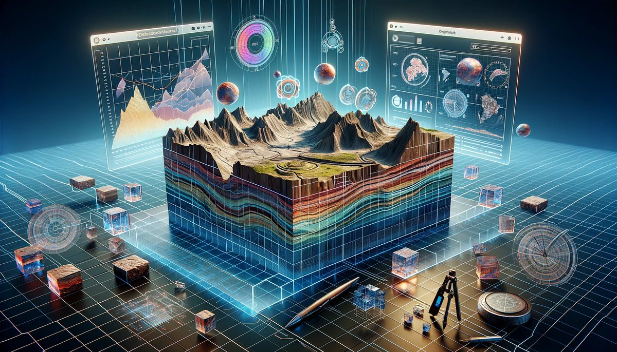 So much fun seeing what ChatGPT and DALL-E can create!
What do you make of this representation of my talk title for the Geol. Soc. conference 'Digital Geoscience: Unleashing the Power of Data and Technology in Earth Sciences' 13 - 14 Nov?
ow.ly/z21B50Q4uuB
#VRGS