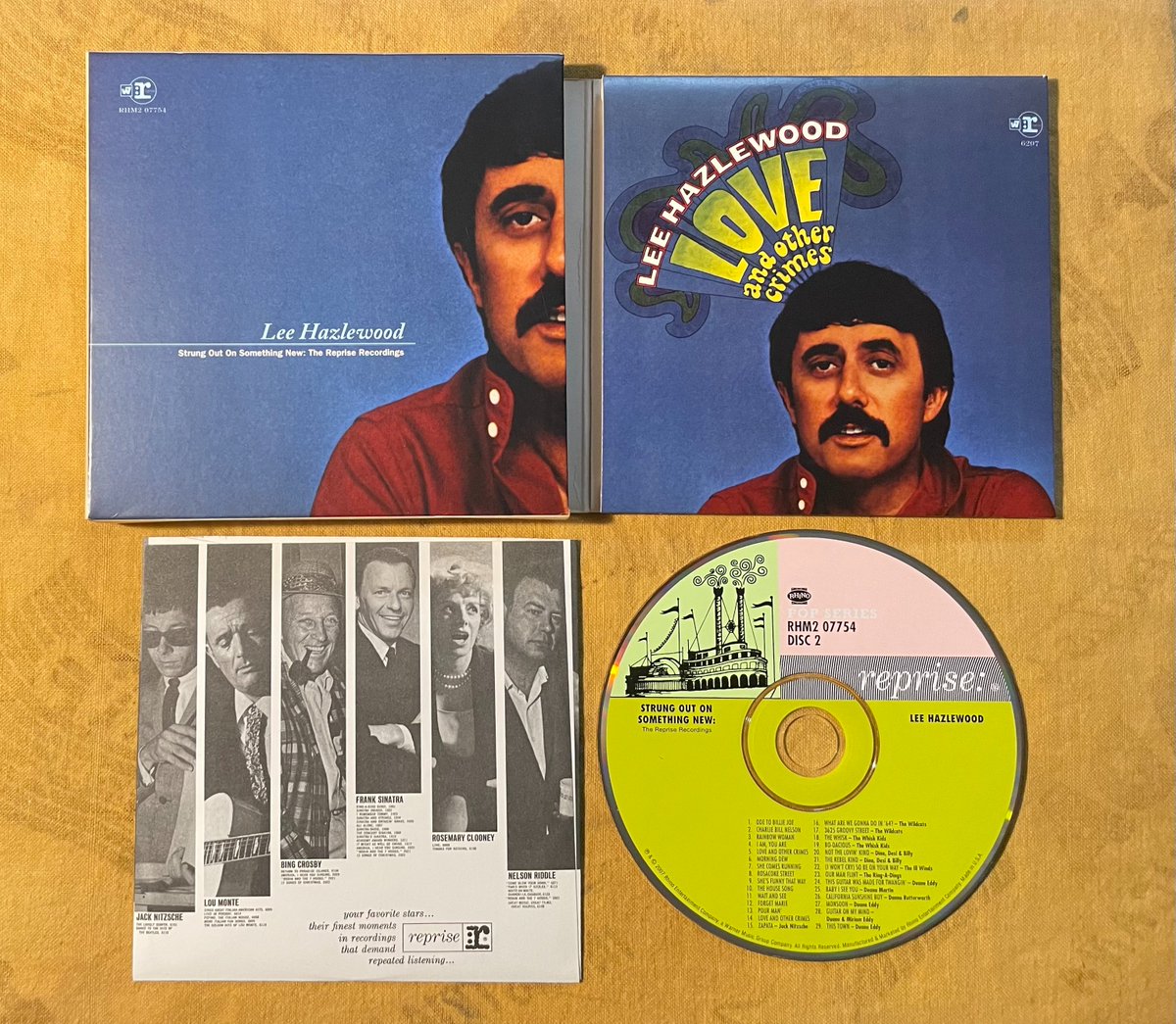 LEE HAZLEWOOD • LOVE AND OTHER CRIMES (Reprise, 1968) Jazzy #chamberpop recorded in Paris w/ Hal Blaine drums, Don Randi piano, James Burton electric guitar. 2CD STRUNG OUT ON SOMETHING NEW (2007) adds solo singles & other Lee productions ('64-68) #RockSolidAlbumADay2023 312/365