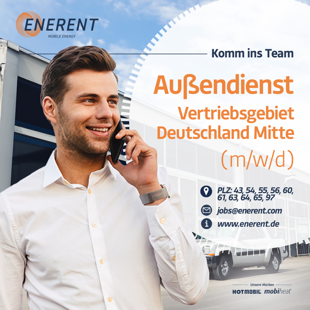 Wir suchen Vertriebsmitarbeiter im Außendienst  (m/w/d)  😎 🏎️

 ✔️ Hast Du eine technische oder kaufmännische Ausbildung? Dann bist Du genau der/die Richtige für diesen Job!

Jobbeschreibung enerent.de/de/Unternehmen…
Und bewerbe dich bequem über das Onlineformular oder per Mail 🥳