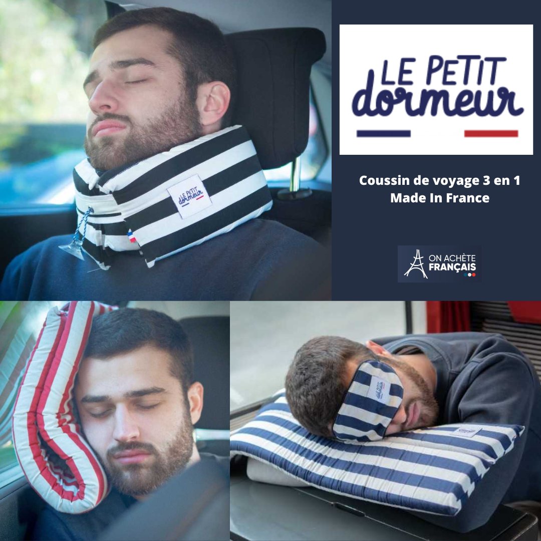 Mal de cou et fatigue lors de vos voyages ? Le Petit Dormeur à conçu un coussin de voyage 3 en 1 qui s’adapte à toutes vos positions ! Découvrez cette innovation Made in France sur notre site : onachetefrancais.fr/Boutique/le-pe…
#onachetefrancais #madeinfrance #dodotime #voyage