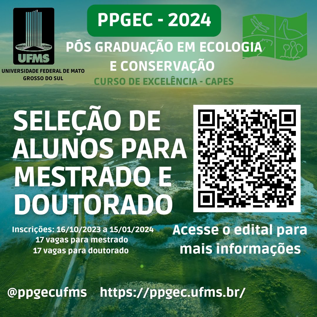 Inscrições abertas para 57 cursos de mestrado e doutorado UFMS