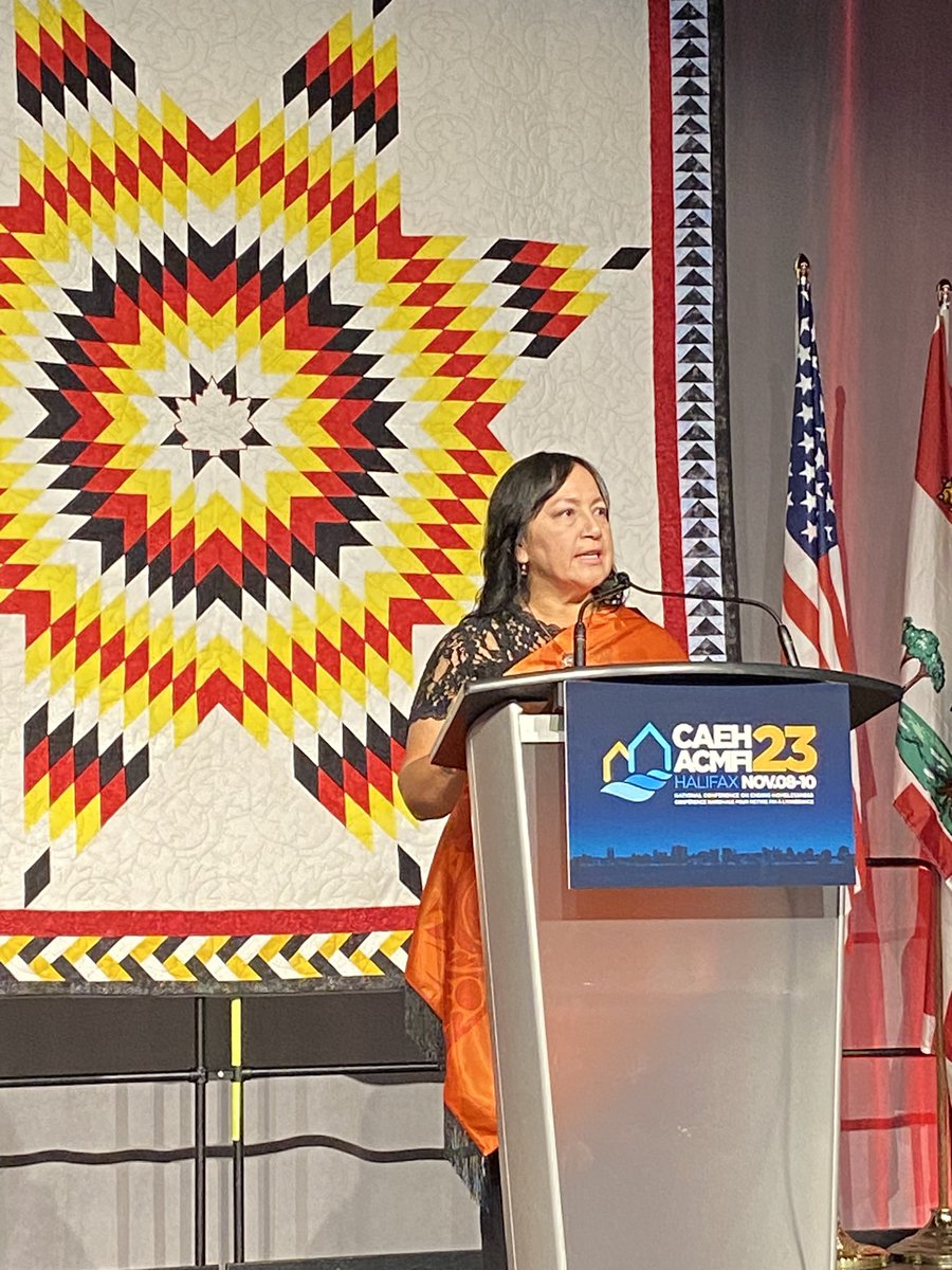 We welcome Margaret Pfoh as a Keynote Speaker on our first day of the #CAEH23 conference. Margaret is Tsimshian, a member of the Lax Kw’alaams Band and a descendent from the Eagle Clan. She is the CEO of the Aboriginal Housing Management Association (AHMA). <a href="/ahma_bc/">AHMA</a>