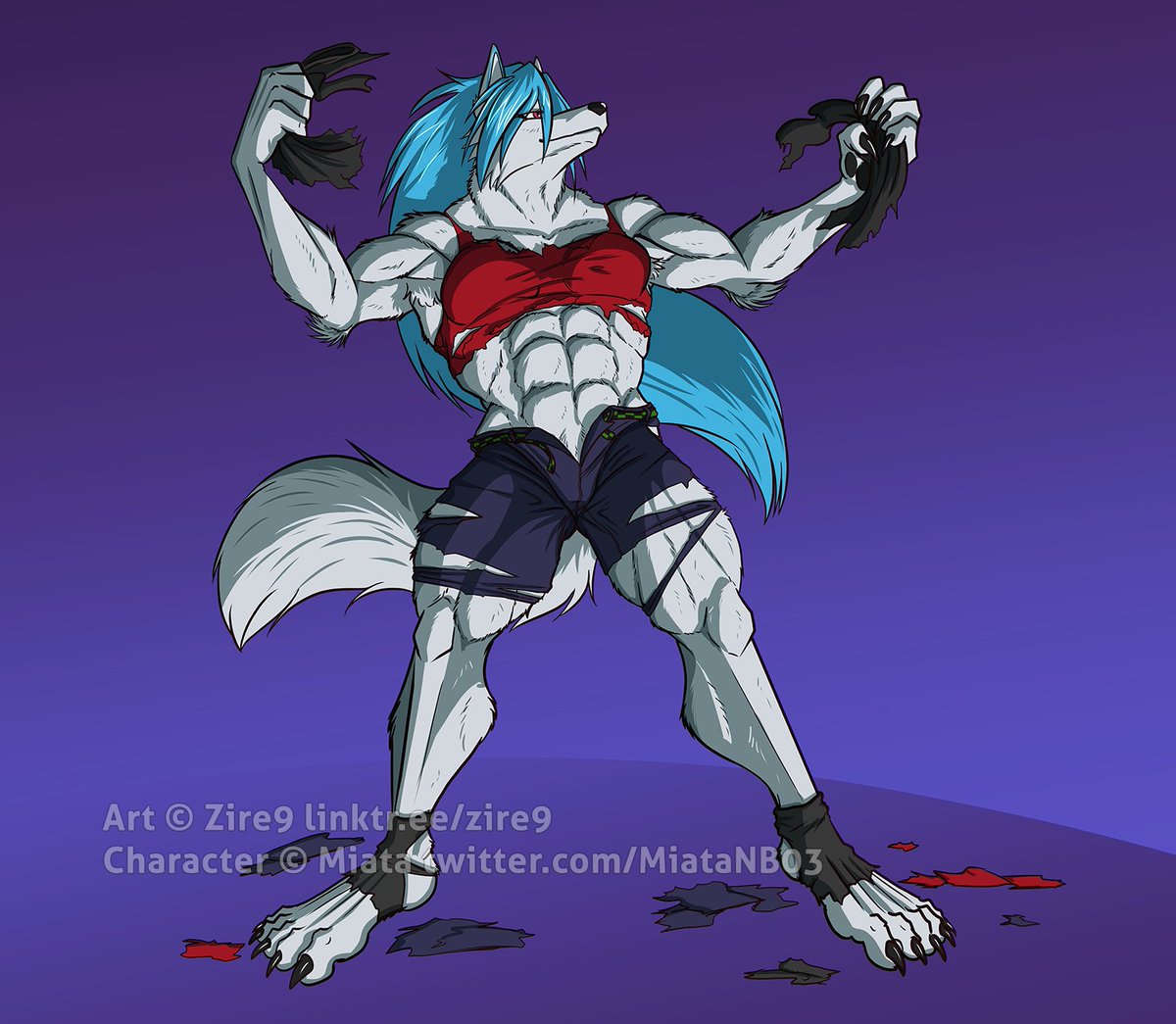 MiataNB03's tweet photo. "Finally, free from the restraing and ready to venture!"
Kianna finishingnher transformation and is ready to explore!
Thank you so much, @zire9, of drawing Kianna!
#WerewolfWednesday #werewolf #lycanthrope #femalewerewolf https://t.co/ldG5KwLKo6