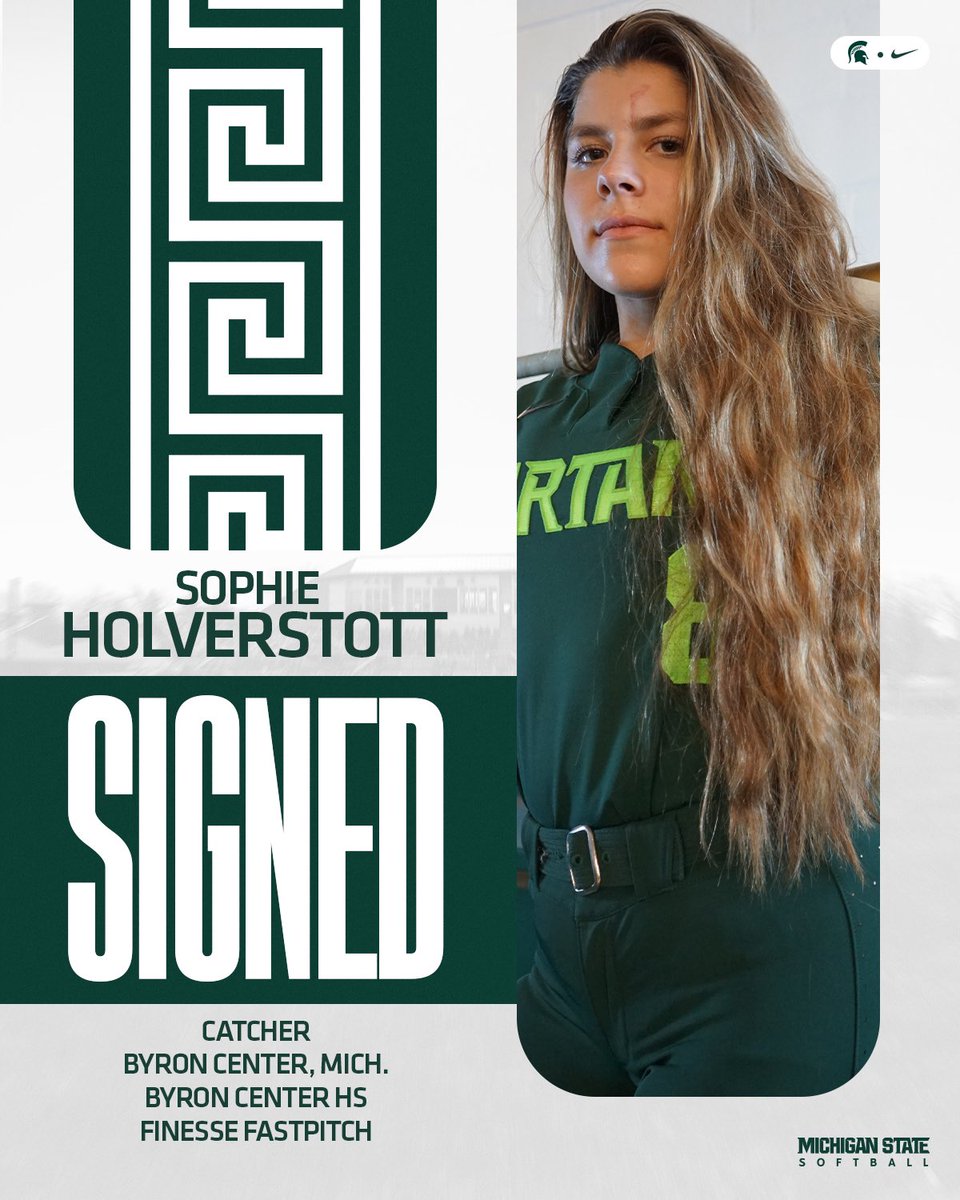 One of the top catchers in the state of Michigan is staying in state!

Help us welcome Sophie Holverstott to EL!

#GoGreen | #SpartanUp