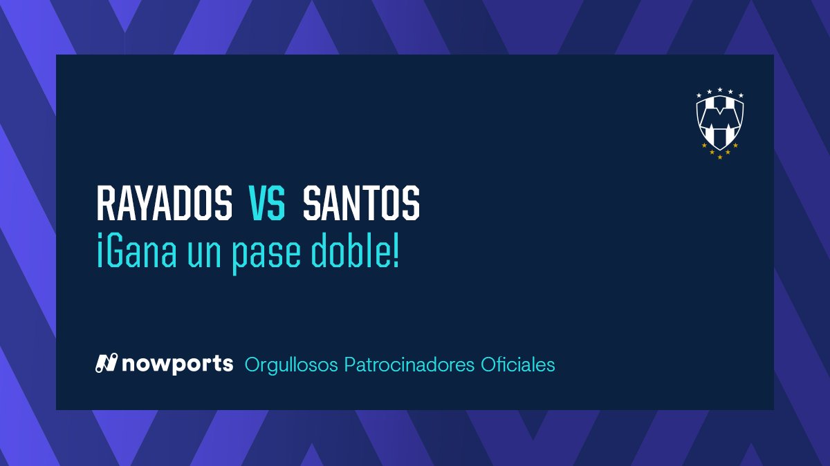 nowports's tweet photo. 🚨 ¡ATENCIÓN! 🚨

Participa y gana un pase doble para el emocionante partido:

Rayados vs. Santos

📲 Sigue a @nowports 
🔁 Repost
👍 Me gusta

¡Comenta por qué eres un auténtico Rayado de corazón! 💙

Tienes tiempo hasta las 2:00 p.m. para participar. https://t.co/60uTX6ppjn