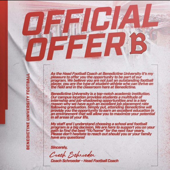 MasonTurpen15's tweet photo. Blessed to receive my 2nd offer to @BenUFootball! Thank you for the opportunity @Coach_Schroeder! @ZachHarbison @coachturpen @KevinJDoelling @ClayMuench @TCHSTorosFB @SJC_Cobras7v7 https://t.co/arsVF0q1H3