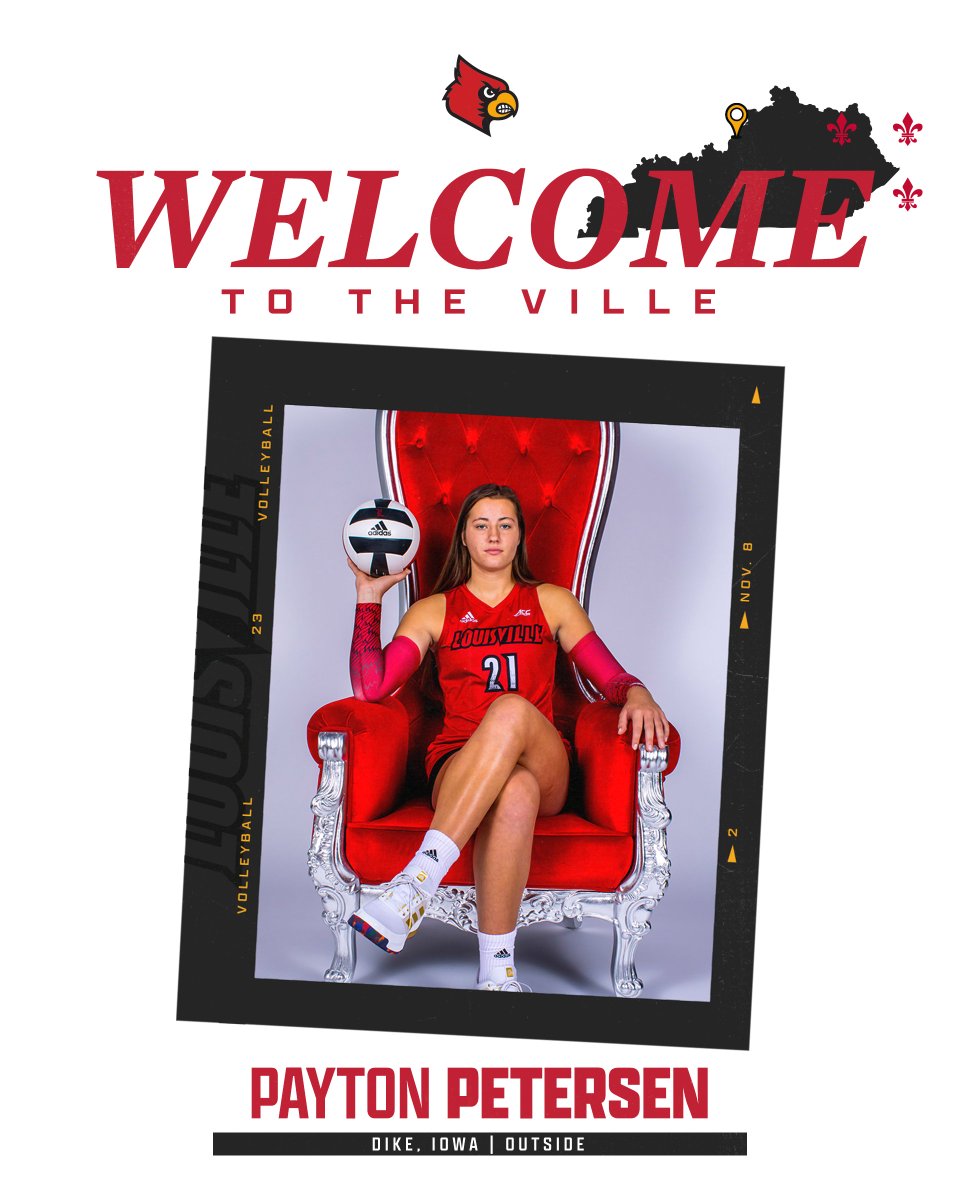 Louisville Volleyball (@louisvillevb) on Twitter photo Welcome to The Ville ๐
"Payton Petersen is signing after winning the Iowa State Championship and finishing her career as one of the best volleyball players ever from the state of Iowa."
<a href="/paytonpetersen_/">Payton Petersen</a> is a Louisville Cardinal โ๏ธ
#GoCards x #NSD23 Welcome to The Ville ๐
"Payton Petersen is signing after winning the Iowa State Championship and finishing her career as one of the best volleyball players ever from the state of Iowa."
<a href="/paytonpetersen_/">Payton Petersen</a> is a Louisville Cardinal โ๏ธ
#GoCards x #NSD23