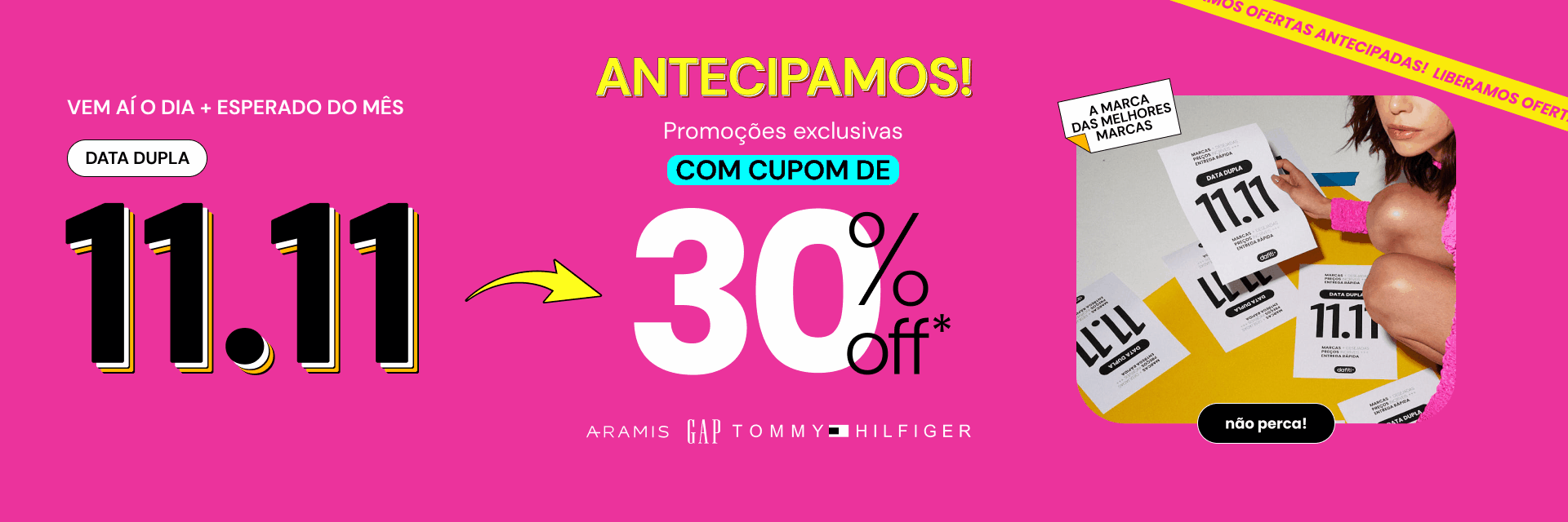 Ganhe 30% de desconto em roupas multi marcas! Utilize o cupom