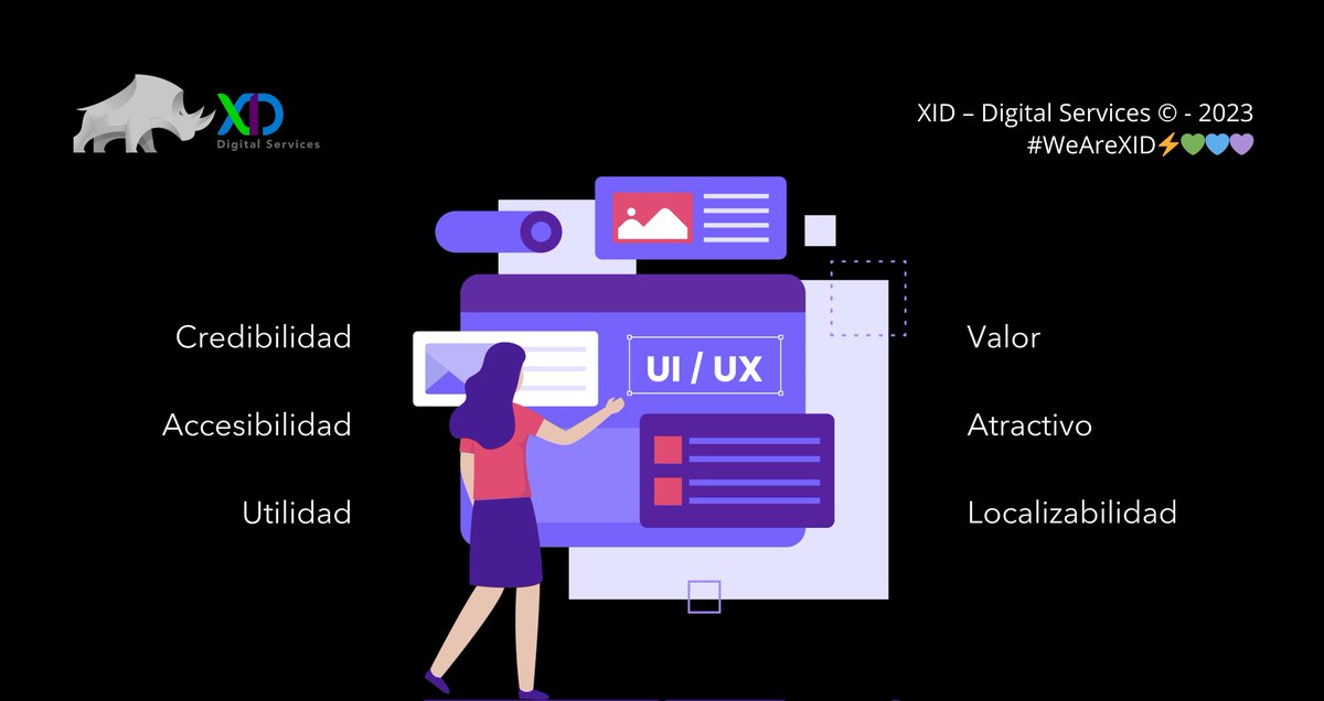 XID_DS's tweet image. El #DesarrolloFrontEnd no se limita solo a la apariencia visual 👀, sino que también se centra en proporcionar una experiencia de usuario (#UX) óptima.