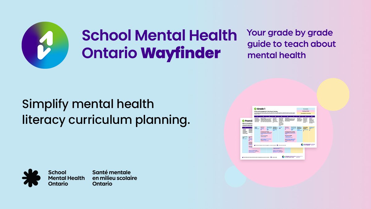Have you heard about Wayfinder yet? The educators and mental health professionals on our team worked together to prepare grade by grade sequenced guides for teaching mental health.
Get resources for grades 1-12 at smho-smso.ca/wayfinder.
#SMHOWayfinder