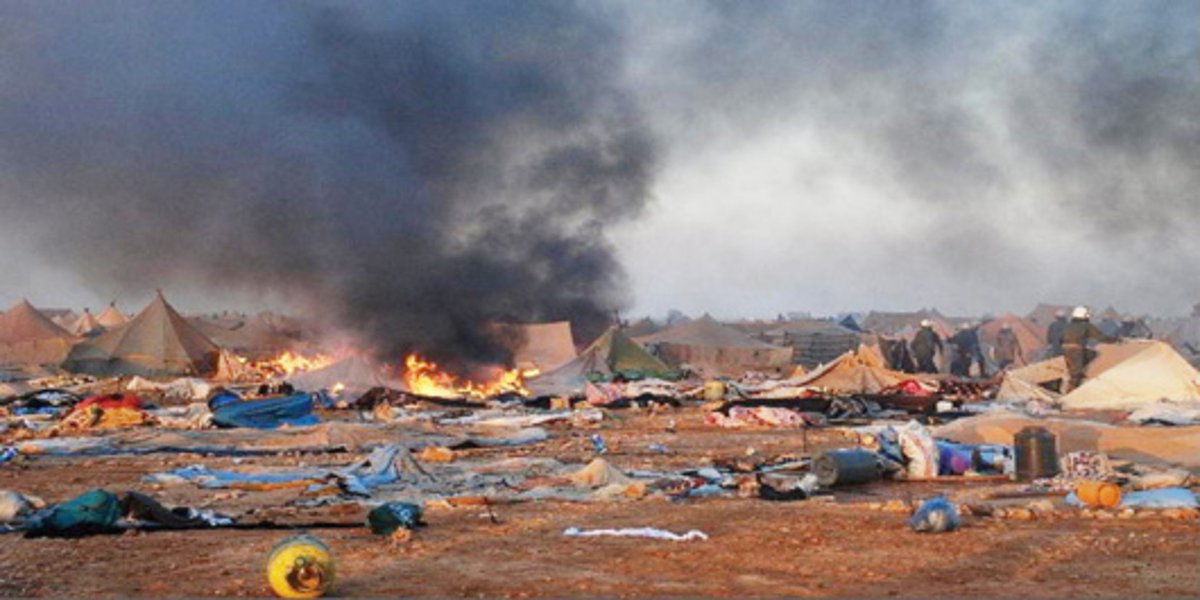 conasadh's tweet photo. #StandUp4HumanRights
November 8, 2010 The Moroccan occupation state commits a terrorist crime in the Gdeim Izik camp against Sahrawi civilians. It practices bloody repression.
A shame for the international community that remains silent and is complicit in the occupation. https://t.co/h8TB3iiKm9