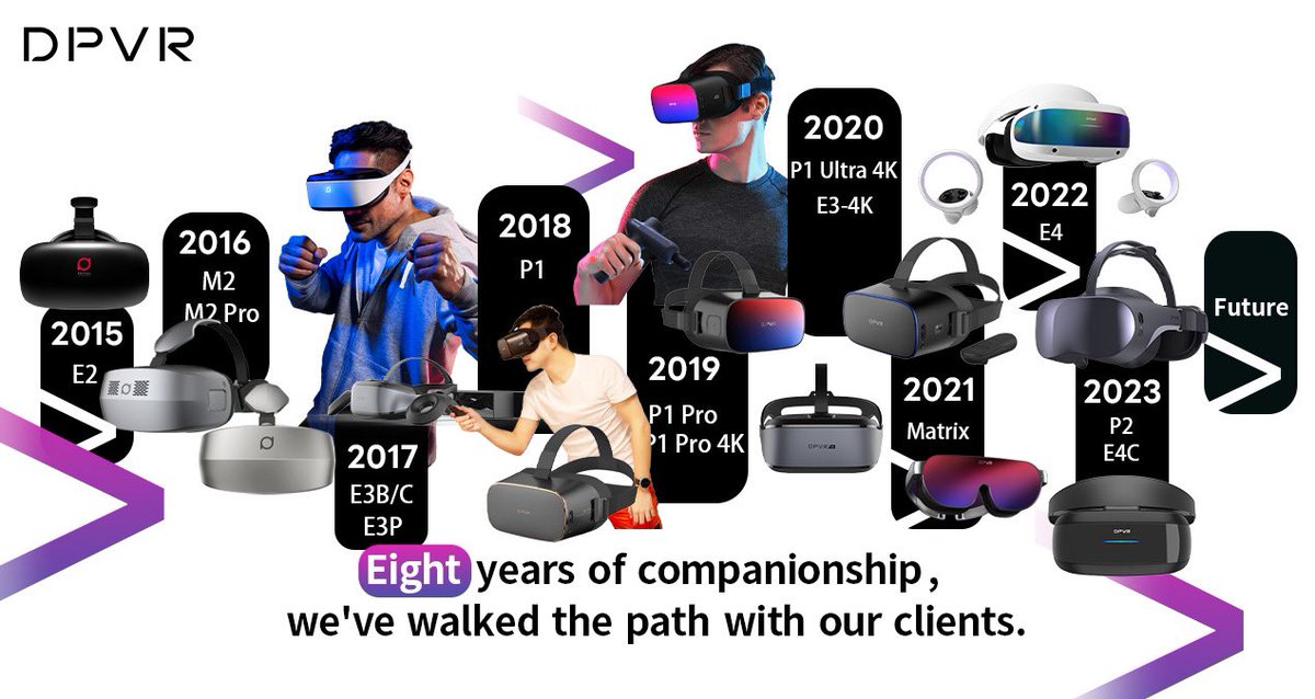 DerekLiuDPVR's tweet photo. What a fantastic 8 years, how many years you spend with your previous team? 8 years in @DPVR_Global brings lots of amazing memories. We are just a small manufacturer focus VR hardware and have more 8 years in our future. Come with DPVR as your trusted partner for VR business. https://t.co/H1XoUZi2lQ