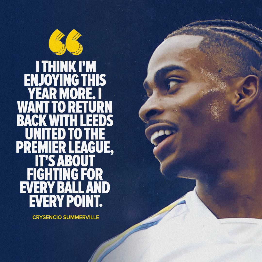 LUFC's tweet photo. 💬 "I'm enjoying this year more" Crysencio chats after picking up October's Player of the Month award