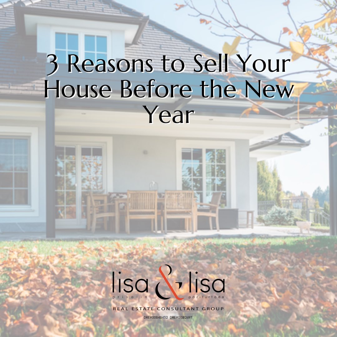 The last quarter of the year is actually a really great time to sell your home. Head over to our blog for more information on why you shouldn't wait until after the new year to sell! lisa2homes.com/reasons-to-sel…