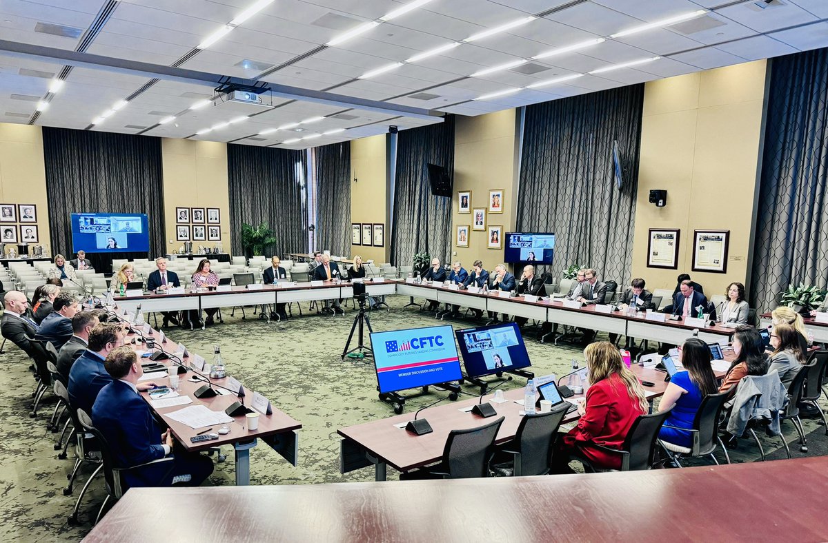 It was a privilege to sponsor the Global Markets Advisory Committee meeting on Nov 6, where the GMAC members voted to report 8 recommendations to the CFTC from the Global Market Structure &amp; Technical Issues Subcommittees. Thanks for developing solutions &amp; delivering results!