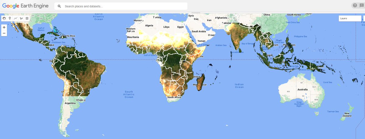 2a/2: And since it's #NewDataWednesday, here's what those Oct. 2023 @NICFISatData mosaics + NDVI look like (#EarthEngine🔗 ⬇️). FWIW, we really like your mosaicking algorithms, @Planet! 😉 code.earthengine.google.com/8896a8be4798dc… twitter.com/BzGEO/status/1…