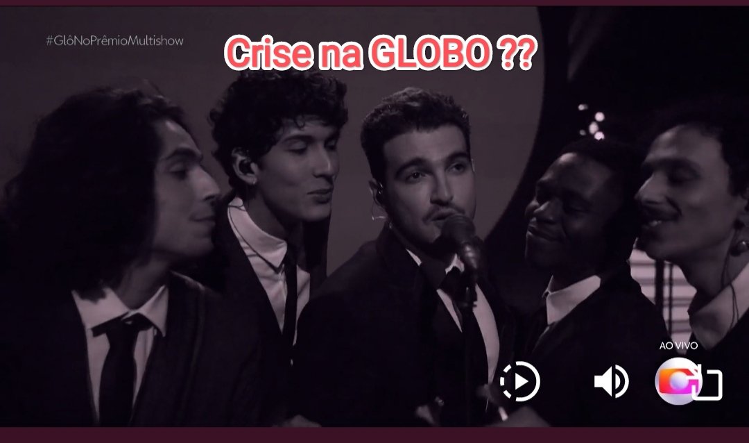 programedegraca's tweet image. 5 cantores com um único microfone. Crise na @tvglobo ??