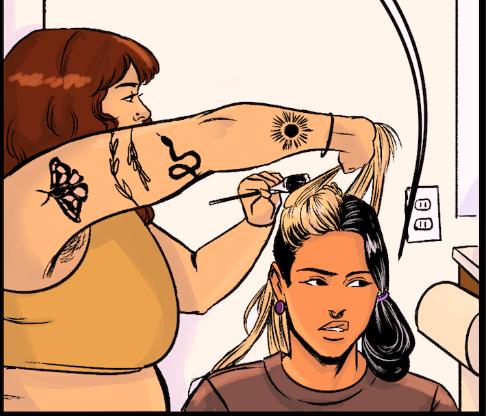 spacejamkamart's tweet image. A fav thing while illustrating my comic for Indigenerds was drawing these moments. I loved drawing a diverse group of Native bffs together! They're great, even when they're giving side eye for a year's worth of moping &amp;amp;running late to the Grand Entry😂#indiginerds #indigenovember