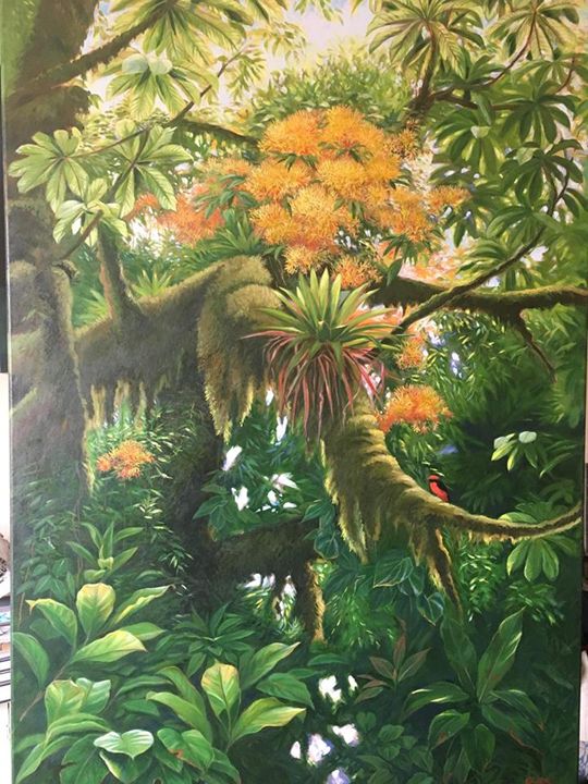 chaspaint's tweet photo. Art of the Day: "Troipcal Forest". Buy at: https://t.co/uXbjVVhHnn https://t.co/p8yLPAXnf1