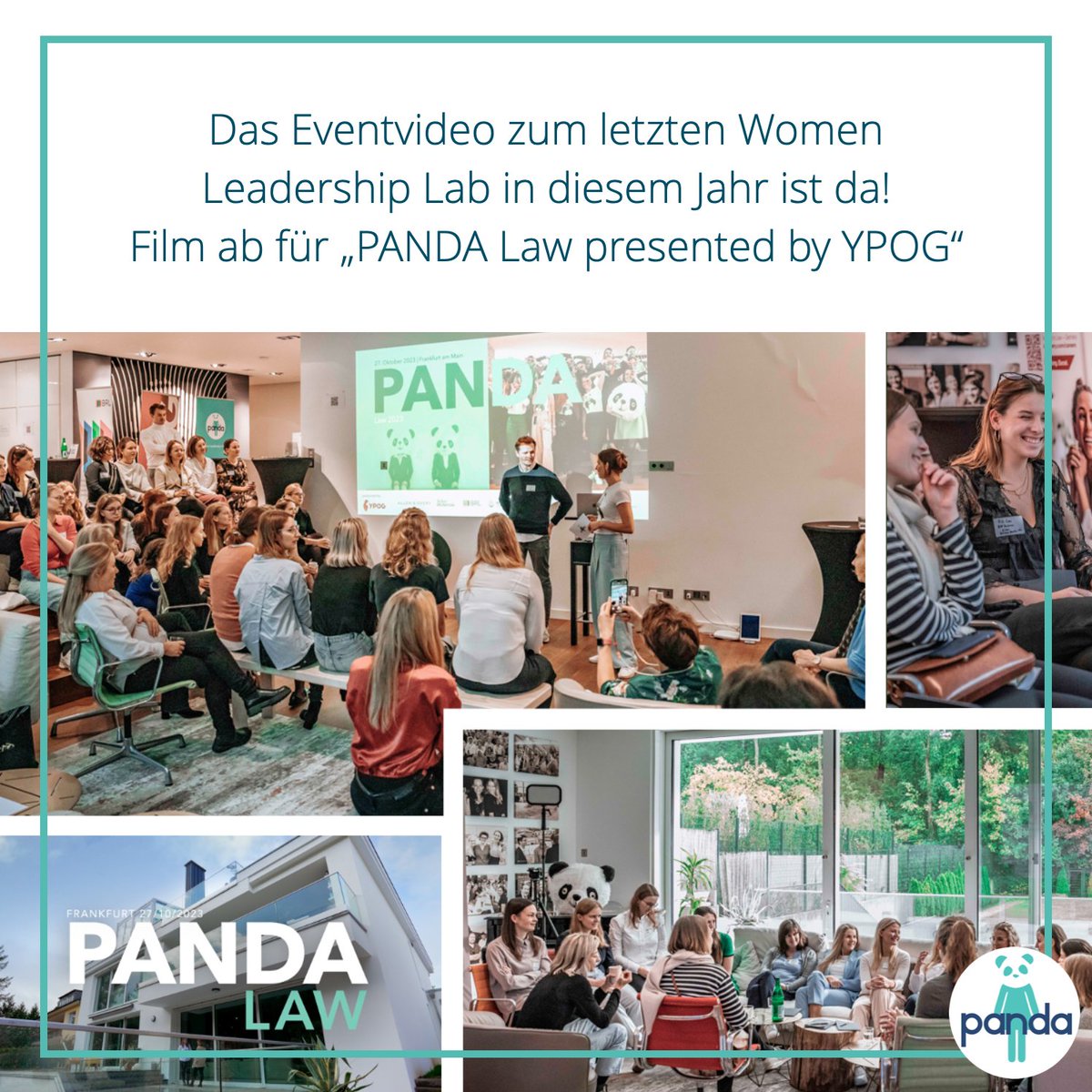 Wir haben fabelhafte News zum Bergfest: Das Event-Video vom Women Leadership Lab „PANDA Law 2023 presented by YPOG“ ist ab jetzt online verfügbar: youtu.be/JDxnZc1-wd4 🤩