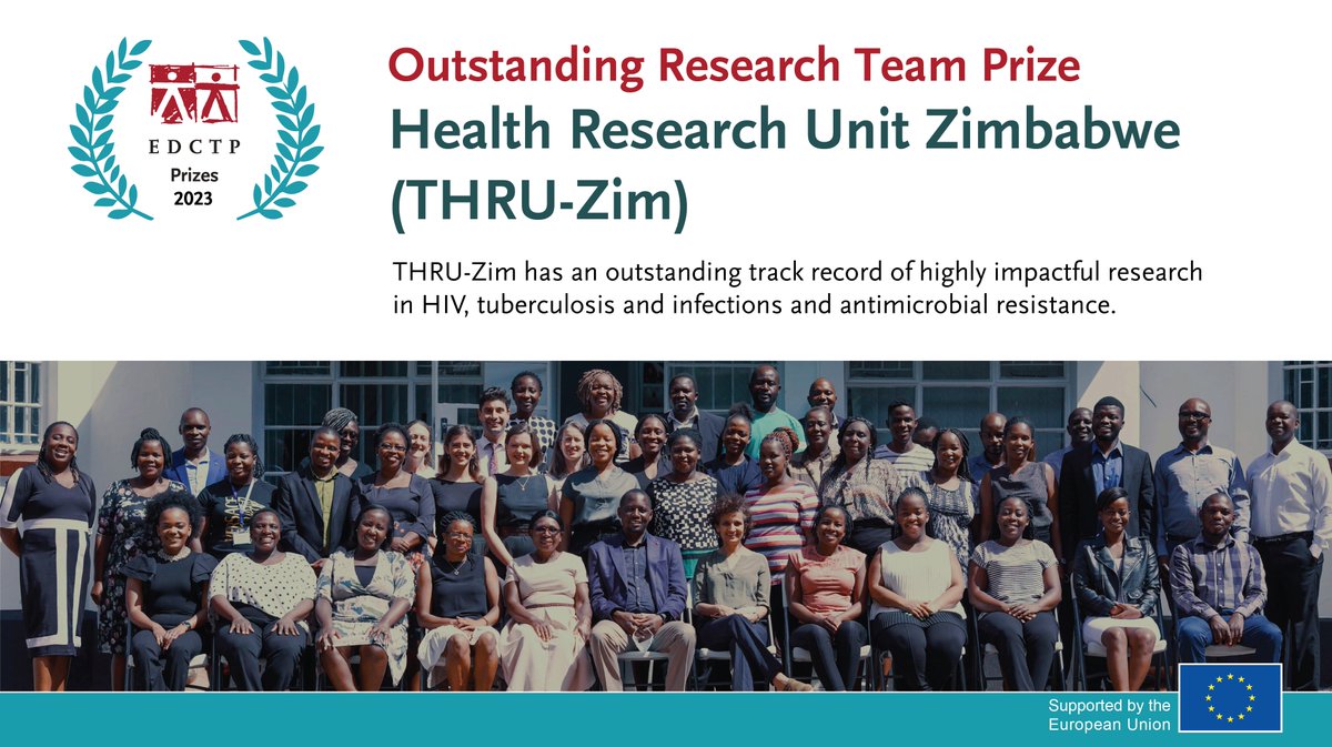 Congratulations to <a href="/ThruZim/">THRU_ZIM</a> for winning the EDCTP Outstanding Research Team Prize 2023! #EDCTPForum.

Read more 👉 tinyurl.com/yckz8mcp