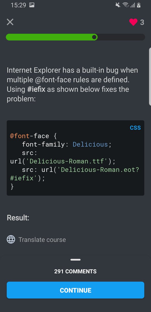 Fati29667004's tweet image. 🚀 Day 2️⃣0️⃣ of #100DaysOfCoding: 🌐 Explored more CSS wonders!
✅ CSS word-wrap: For breaking and wrapping long words for cleaner layouts.
✅ CSS @font-face: To  customize fonts for unique text displays. Excited to enhance my web styling skills!💻✨ @sololearn #codeWithPhone