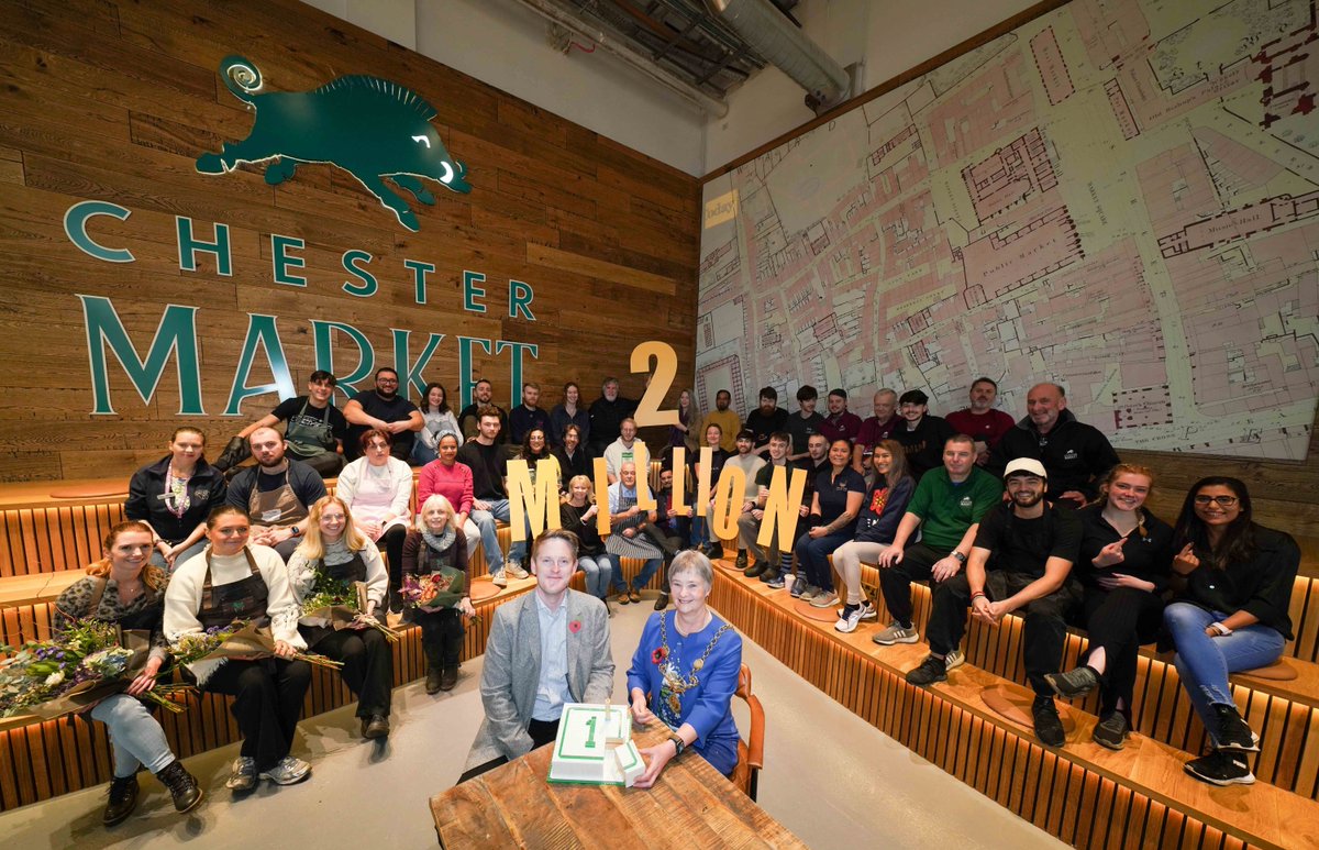 Chester Market celebrated its first birthday today with two million visits. The market has helped create or safeguard more than 150 jobs, whilst picking up many awards and commendations for both the market as a whole and for its traders. 
cwac.co/3ZsT6