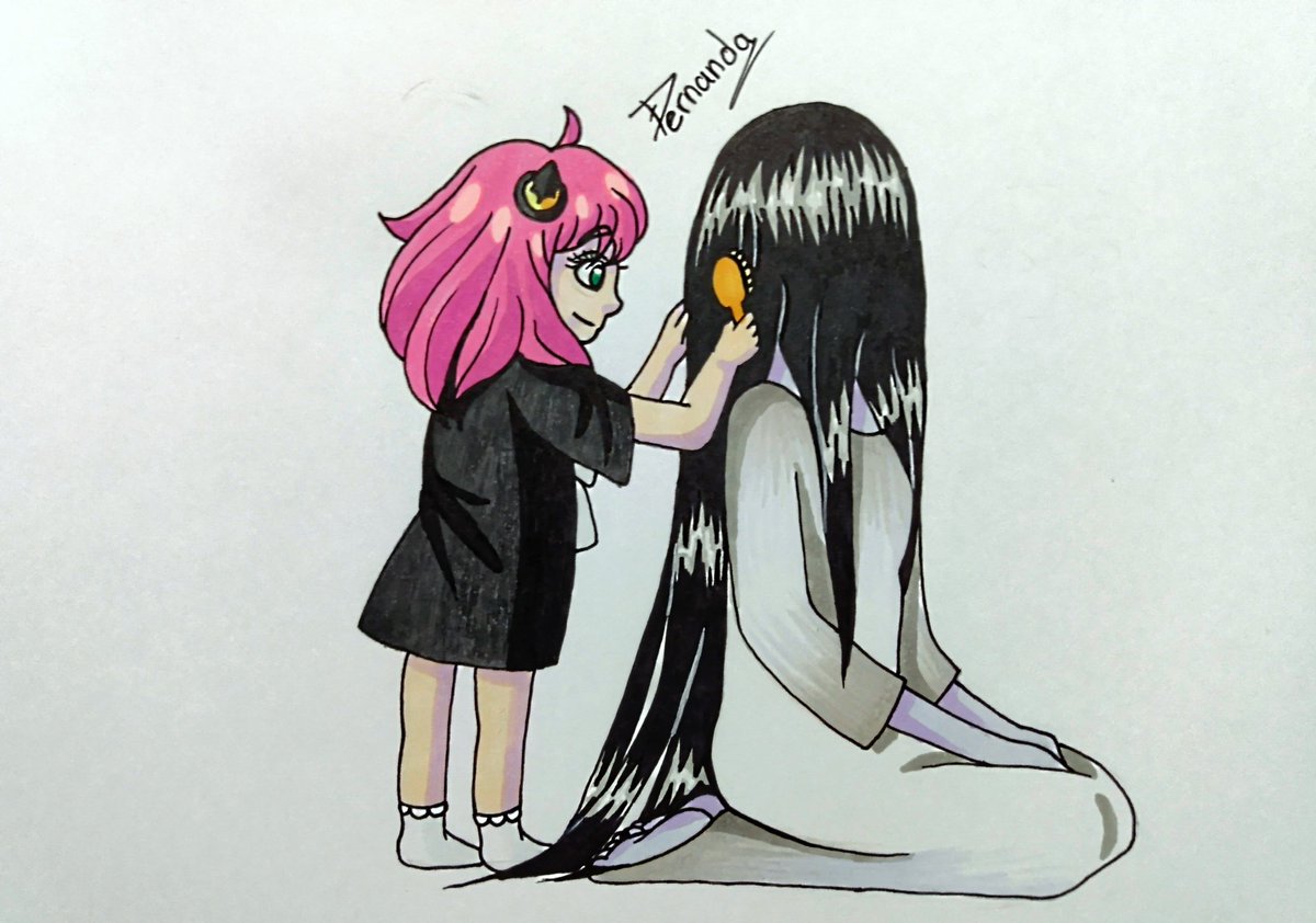 AmandaThePuma's tweet image. 4to. #dibujo del mes de #inktober
#samaramorgan #theringmovie
Anya and Samara Morgan 

Espero les sea de su agrado el crossover #anime y #terrormovies 

#crossover #dibujotradicional #drawing #drawinganime #dibujoanime #fanart #spyfamily #lineart #anya #anyaforger #terrortober