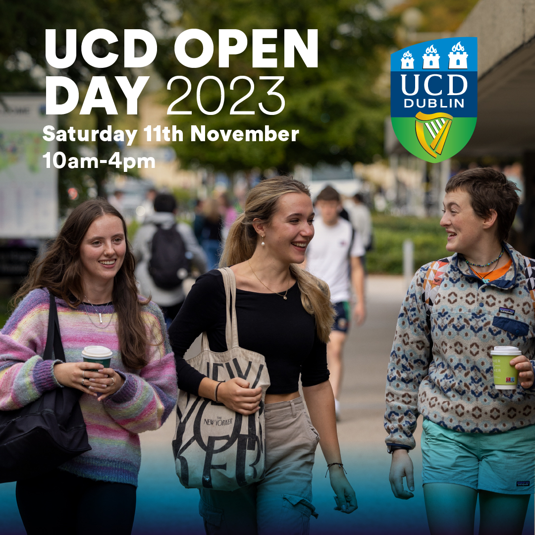 Interested in studying politics, international relations or international development? Come to the UCD open day this Saturday. The School of Politics and International Relations will be giving talks at 12 pm and 2 pm, Theatre L, in the Newman building.