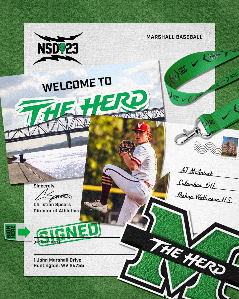 Columbus Down to Huntington! ⚡️

Welcome in <a href="/McaninchAj/">AJ MCANINCH</a> to The Herd family! 🤘

#WeAreMarshall