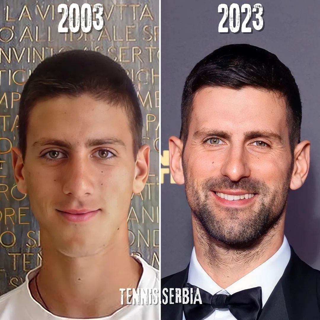 travel__Sports's tweet photo. #WednesdayVibes 

Spot the differences?!  🔝 🍷 @DjokerNole  🇷🇸 https://t.co/WS4obo2NlX