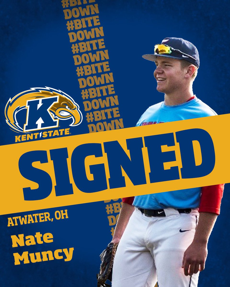 KentStBaseball's tweet photo. Staying in the 3️⃣3️⃣0️⃣

Welcome to ⚡️FLASH NATION⚡️

Nate Muncy / @MuncyNate 

#BiteDown ⚡️ https://t.co/bYUqBc3YAw