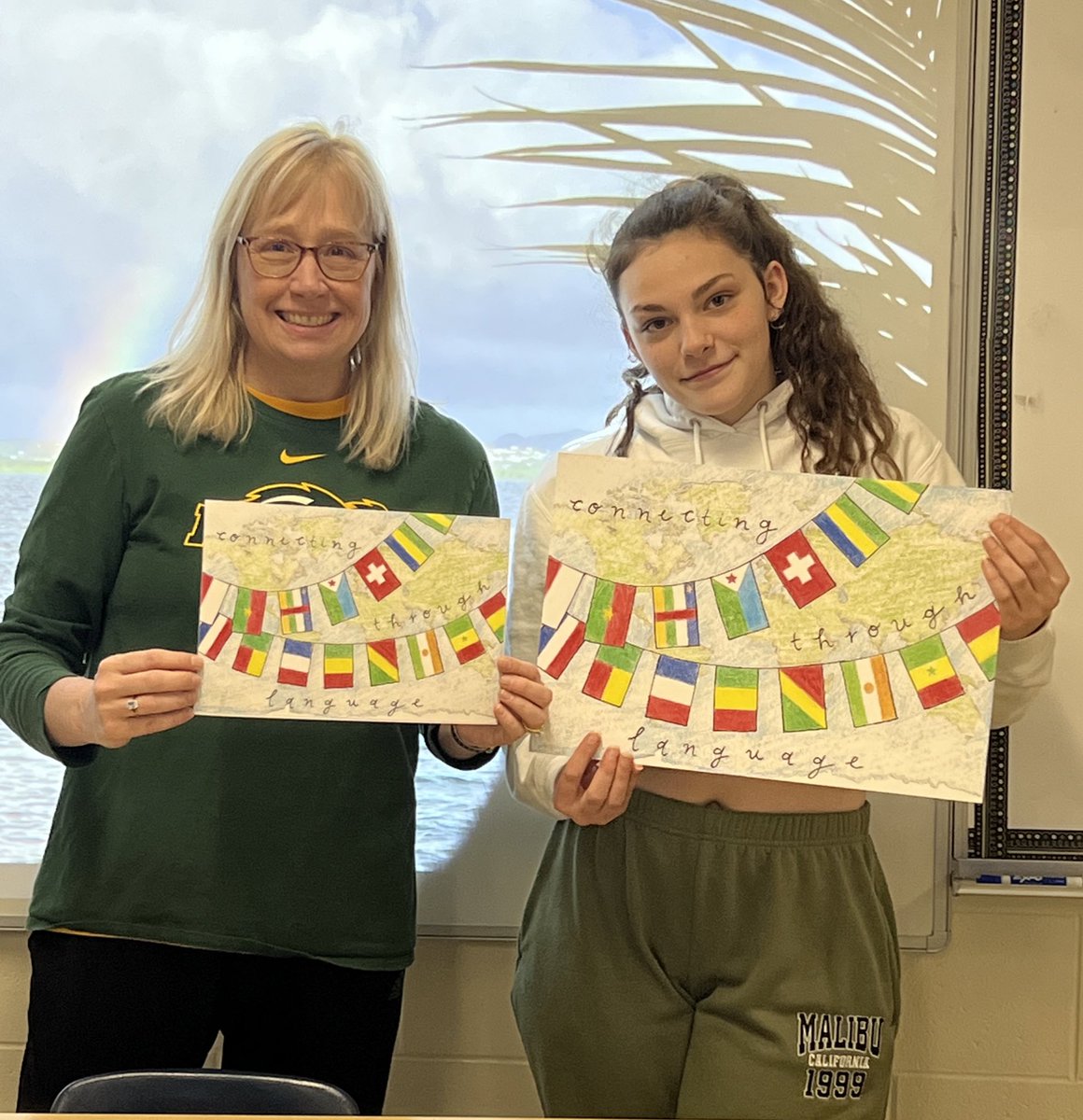 Huge shout out to Mia for winning the WAFLT’s Discover Languages Postcard Contest! #mhspride <a href="/1WarriorMHS/">1WARRIOR</a>