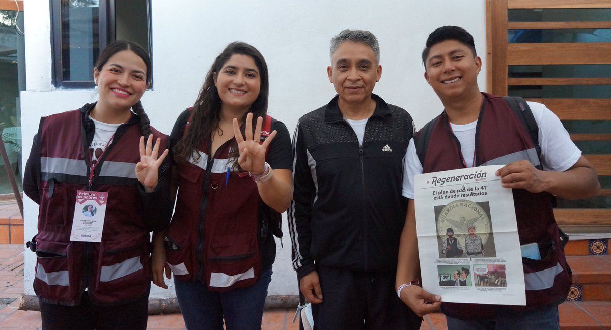 gisselsantander's tweet photo. ¡Seguimos haciendo territorio! 👣 Conocí a María Luisa, Jorge e Ismael, convencidos de los valores de la Cuarta Transformación.  #VozDeLaEsperanza 🫀📢 https://t.co/phXFSNm44J
