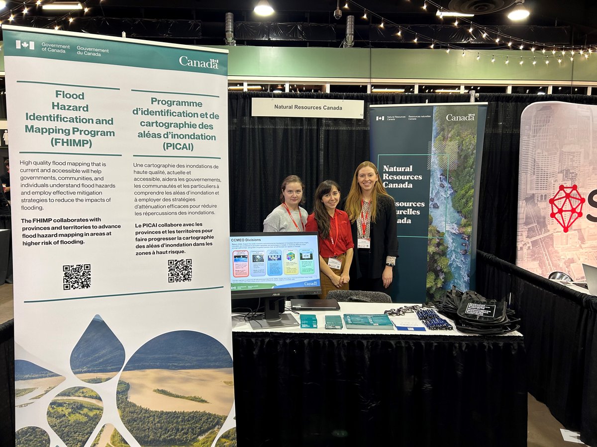 Members of the Flood Hazard Identification Mapping Team are at <a href="/GoGeomatics/">GoGeomatics.ca</a> Calgary Expo.  Learn more about the value of flood mapping and the work we are doing at the Canada Centre for Mapping and Earth Observation <a href="/NRCan/">Natural Resources</a>  
#CCMEO #FloodMapping #FHIMP