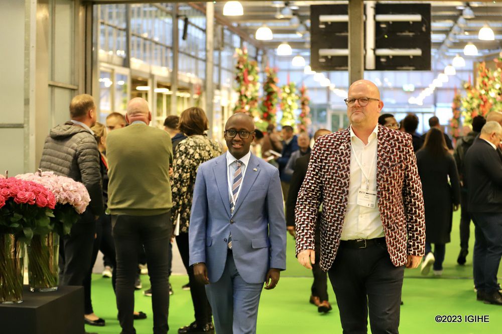 onduhungirehe's tweet photo. Flowers mean love and flowers mean business. 

@Rwandafresh's stand at the 13th International Floriculture Trade Fair (IFTF), which opened this morning in Vijfhuizen, the Netherlands, was very popular. Our roses and summer flowers, that include unique varieties, attracted interest from visitors.

The floriculture industry in #Rwanda, which is one of the top priority export sectors, is relatively new but has been steadily growing over the past 10 years. In this #IFTF2023, which will take place from 8 to 10 November 2023, the Rwanda floriculture industry is represented by @BrightHarvestRW, @BellaFlowersRw, @Duhamic1 and @oxfaminrwanda.

🇷🇼🌹💐🇷🇼