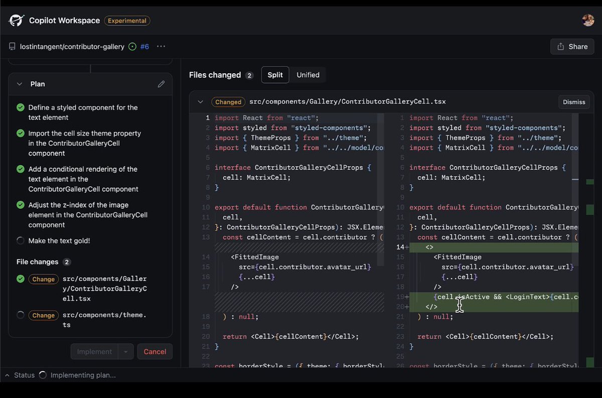 marcelpociot's tweet photo. GitHub Copilot Workspace just got announced 🤯

You can give Copilot Workspace an issue and it will automatically propose a solution/plan to execute. Copilot Workspace has the full context of both the issue - including all comments - and of your codebase. 
https://t.co/VMNvgn37Up https://t.co/YDl2Crhnz1