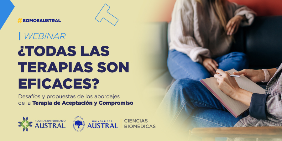 📣Te invitamos al webinar ¿Todas las terapias son eficaces? Desafíos y propuestas de los abordajes de la Terapia de Aceptación y Compromiso ACTIVIDAD NO ARANCELADA 🗓Fecha: 24.11.2023 🕒Hora: 18:00 h 💻Modalidad: online 👉Reservá tu lugar: austral.edu.ar/todas-las-tera…