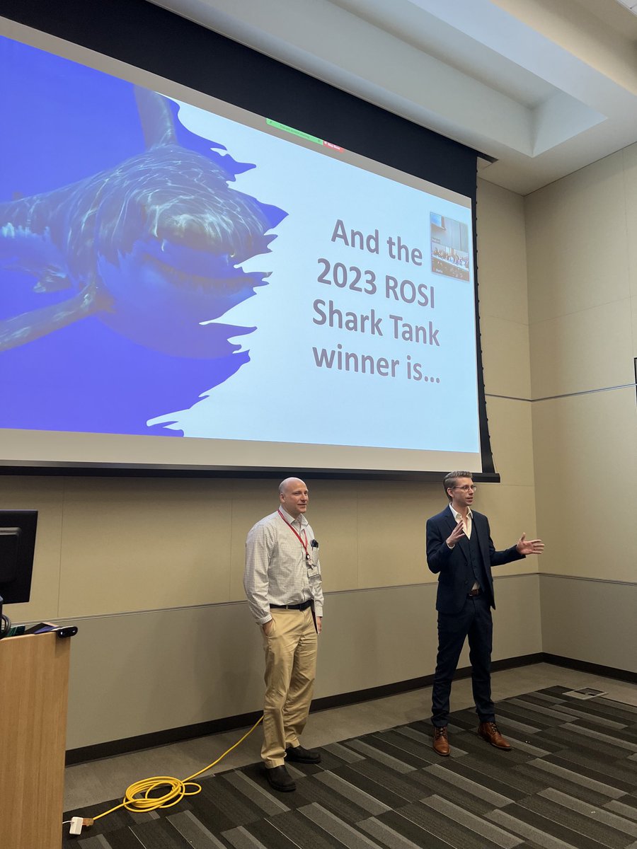ACKoongMDPhD's tweet photo. Congrats to our @MDAndersonNews #radonc Shark Tank competitors. The winning team, lead by Drs. Emil Schueler/Mike Spiotto receives $75K to study #FLASH_RT effects on immune system. Maybe next year @mcuban would like to judge these projects to #endcancer? https://t.co/hzu7brX6Px