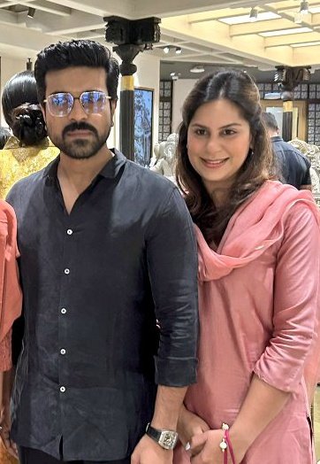 Latest clicks  📸 Idol @AlwaysRamCharan  Attended Opening Ceremony of #NitaAmbani's #Swadesh Store in Hyderabad along with @upasanakonidela & @NSaina !! #SainaNehwal

#ManOfMassesRamCharan
#RamCharan #GameChanger