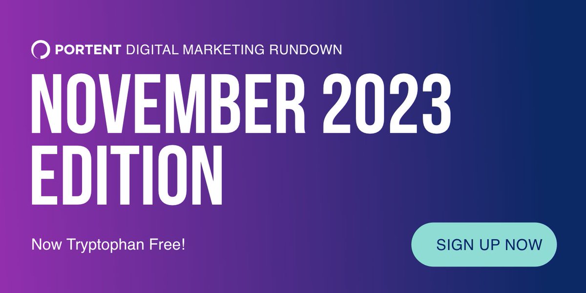 Check your inbox! The November newsletter has just landed, and it's full of warm, delicious 🥧 digital marketing insights.

If you're not subscribed, check out this month's edition here - bit.ly/47oE081

Sign up here - bit.ly/3Sy4nnT