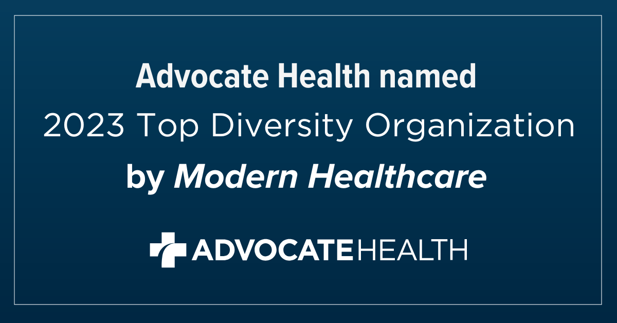 bergerchris's tweet photo. I’m proud to work for Advocate Health, which @AtriumHealth is part of, a recently named Top Diversity Organization by Modern Healthcare. This list recognizes health care organizations that are working to promote diversity. Read more here: https://t.co/pwbVauoUSP https://t.co/1irxMeWGeR