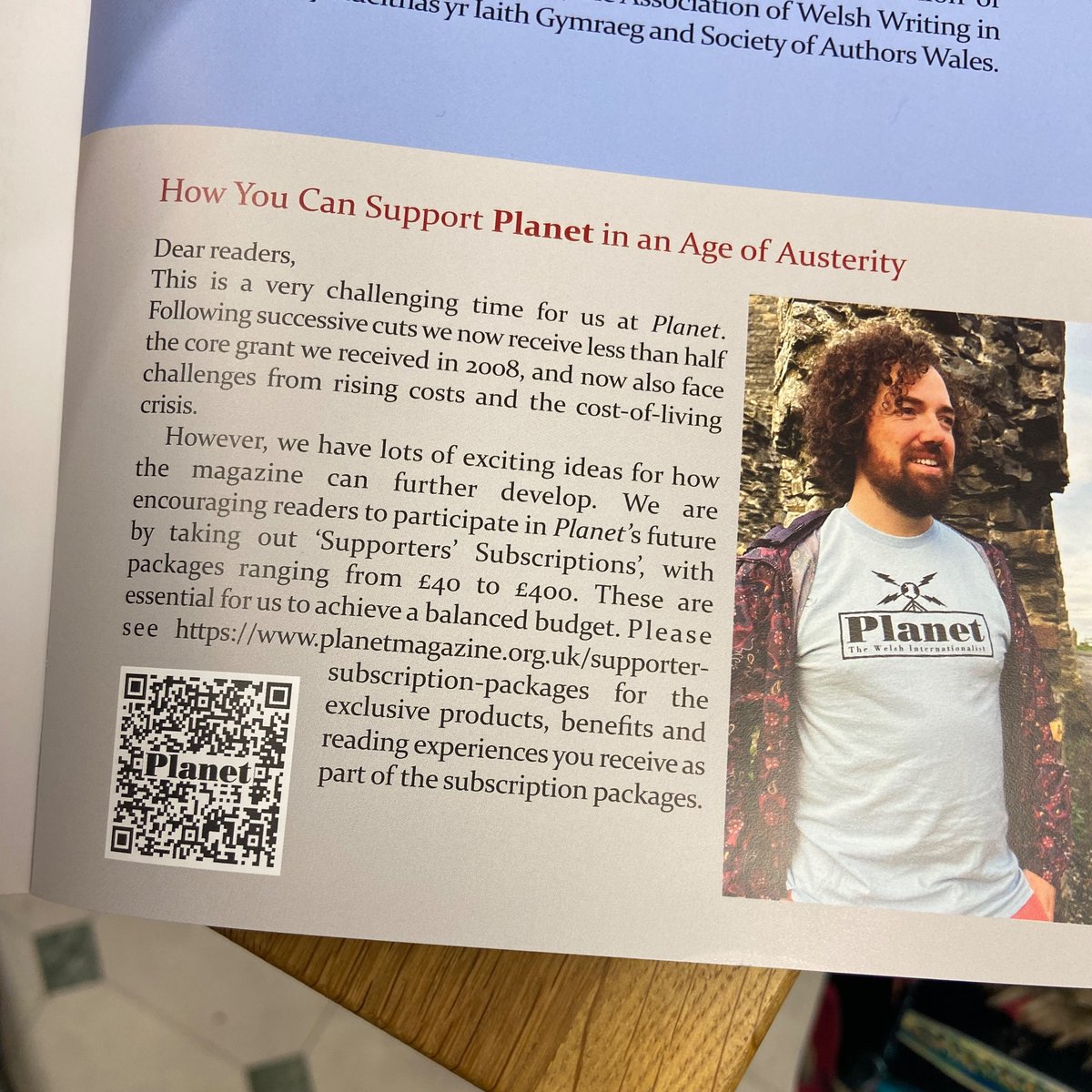 coruthers's tweet image. I’ve been published in @Planet_TWI a few times over the years, but I never thought I’d be modelling the merch! If you can afford it, please subscribe. If enough of you do, you’ll ensure the future of a brilliant magazine. 

They might even consider getting some prettier models…